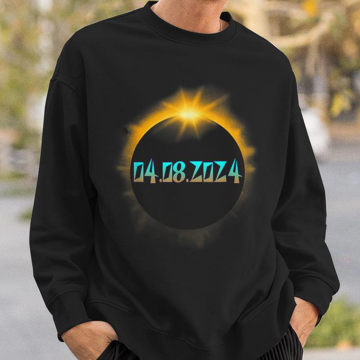 April 8 2024 Solar Eclipse Across America Totality Event Sweatshirt Gifts for Him