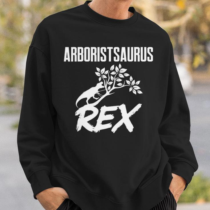 Arborist Saurusrex Tree Surgeon Arboriculturist Sweatshirt Gifts for Him