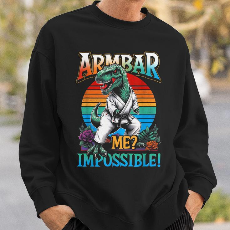 Armbar Me ImpossibleRex Dinosaur Jiujitsu Bjj Sweatshirt Gifts for Him