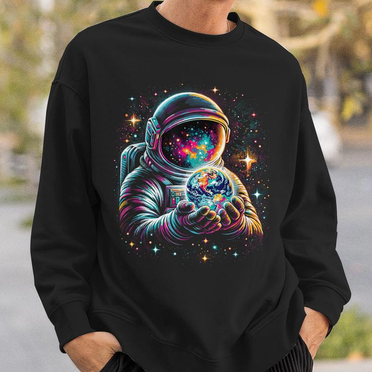 Astronaut Planets Astronaut Science Space Sweatshirt Gifts for Him