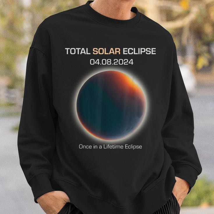 Astronomy Once In A Lifetime Eclipse Minimalistic Solar Ecli Sweatshirt Gifts for Him