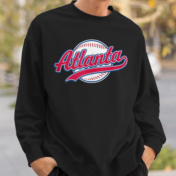 Atlanta Vintage Baseball Throwback Retro Sweatshirt Gifts for Him