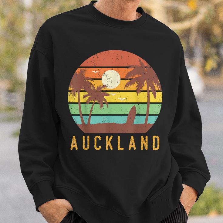 Auckland New Zealand Retro Surf Beach Vibe Vintage 70S Sweatshirt Gifts for Him