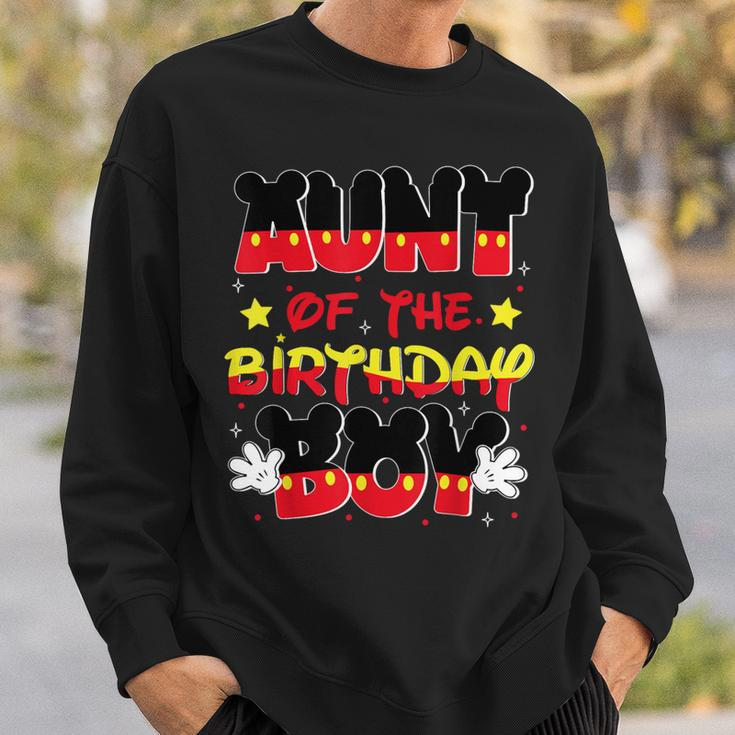 Aunt Of The Birthday Boy Mouse Family Matching Sweatshirt Gifts for Him