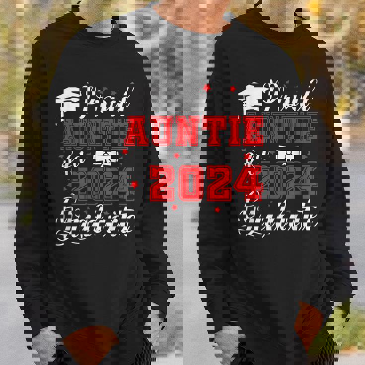 Auntie Senior 2024 Proud Auntie Of A Class Of 2024 Graduate Sweatshirt Gifts for Him