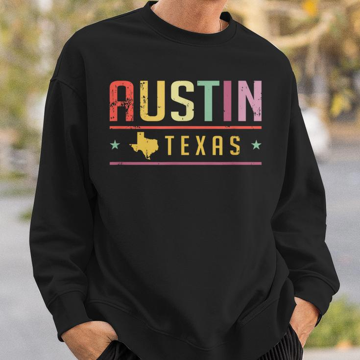 Austin Texas Souvenir Retro Austin Texas Sweatshirt Gifts for Him