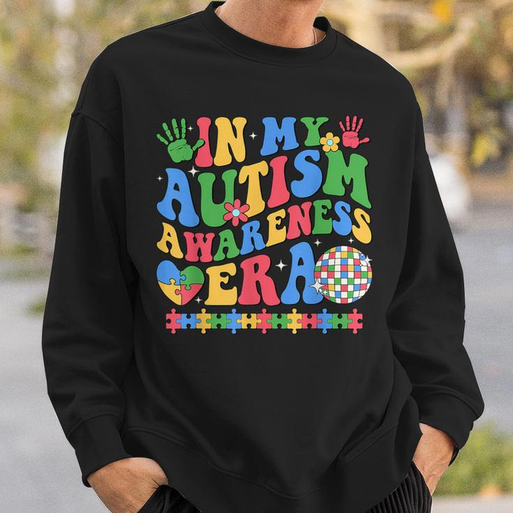 In My Autism Awareness Era Retro Disco In April We Wear Blue Sweatshirt Gifts for Him