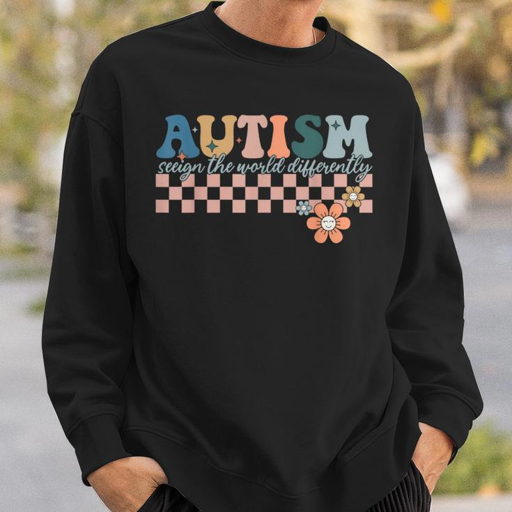 Autism Awareness Autism Seeing The World Differently Sweatshirt Gifts for Him