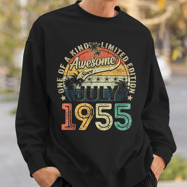 Awesome Since July 1955 Vintage 69Th Birthday Men Sweatshirt Gifts for Him