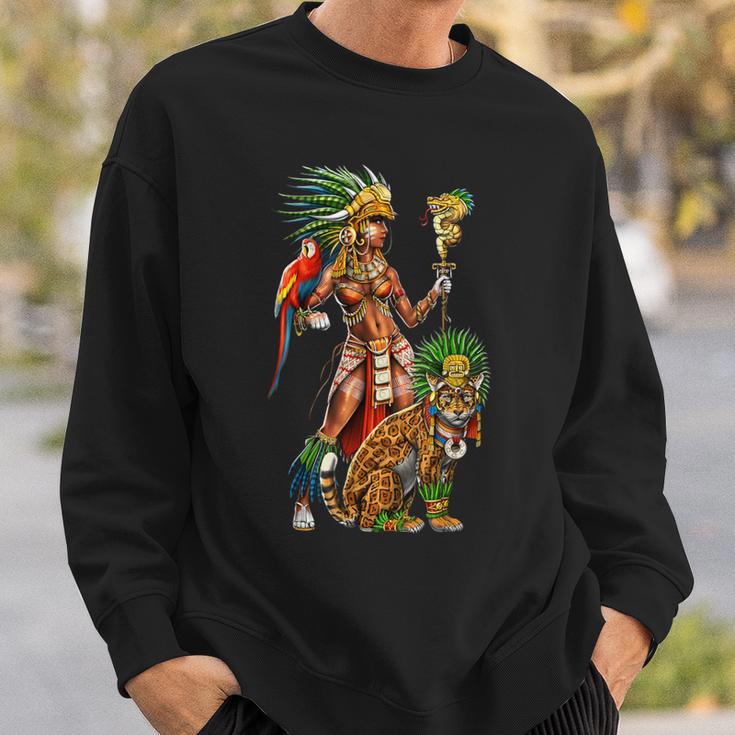 Aztec Jaguar Warrior Ancient Mayan Goddess Sweatshirt Gifts for Him