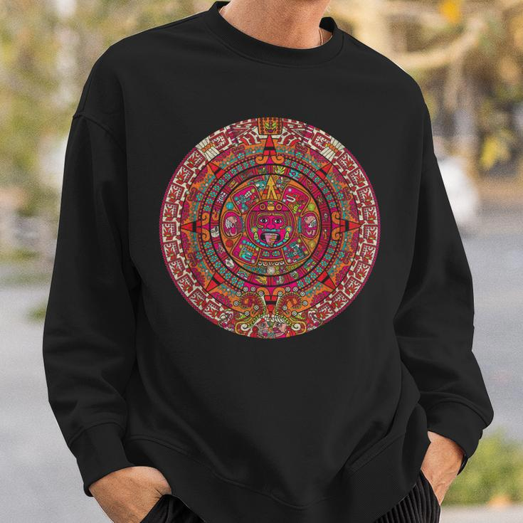 Aztec Mexico Maya Aztec Calendar Sweatshirt Geschenke für Ihn