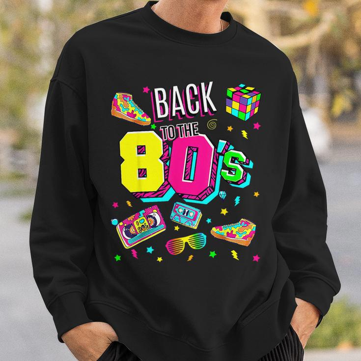 Back To 80'S 1980S Vintage Retro Eighties Costume Party Sweatshirt Gifts for Him