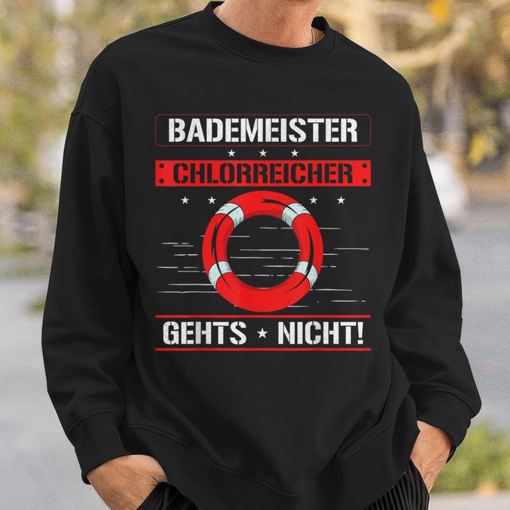 Bademeister Chlorreich Geht Nicht Chlorine Poolboy Sweatshirt Geschenke für Ihn