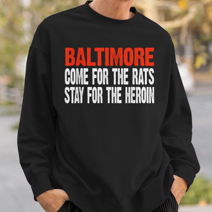 Baltimore Rats And Heroin Political Sweatshirt Gifts for Him