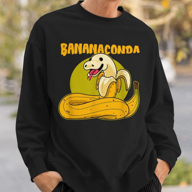 Bananaconda Snake With Banana Pyjamas Anaconda Python Sweatshirt Gifts for Him