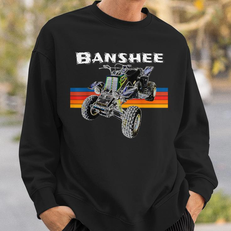 Banshee Quad Atv Atc Vintage Retro All Terrain Vehicle Sweatshirt Gifts for Him