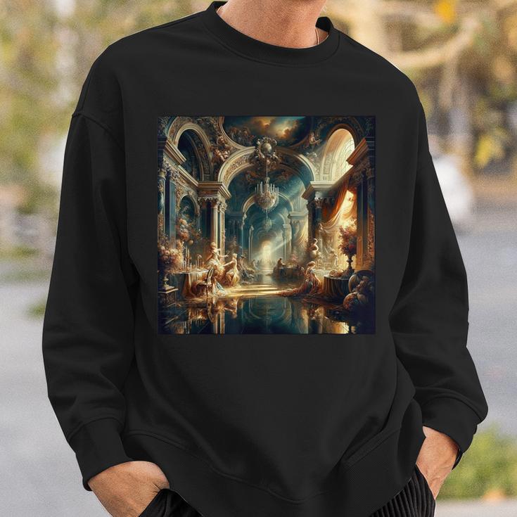 Barocke Kunstbewegung Dramatischer Lichtschatten Italien Sweatshirt Geschenke für Ihn