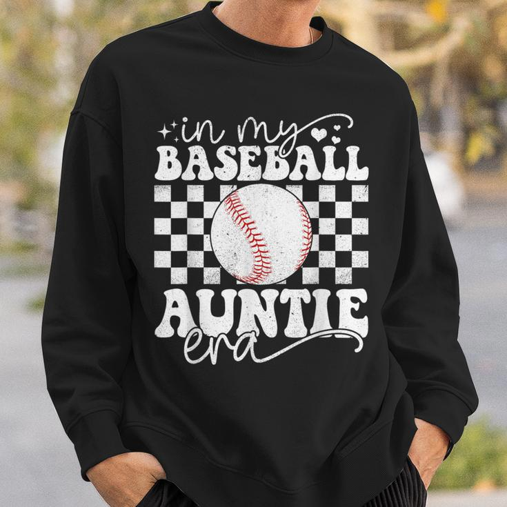 In My Baseball Auntie Era Baseball Auntie Mother's Day Sweatshirt Gifts for Him