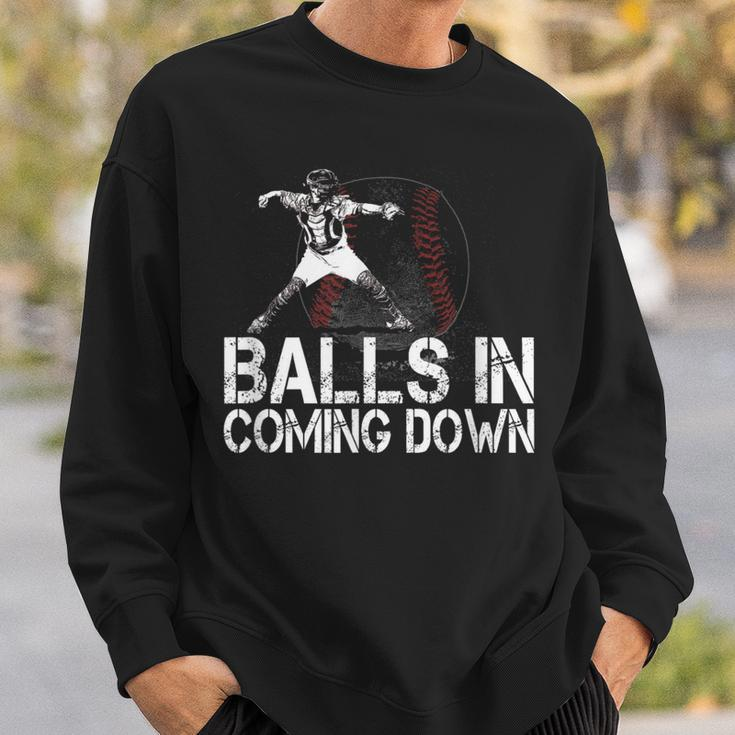 Baseball Catcher Softball Catcher Baseball Fan Sweatshirt Gifts for Him