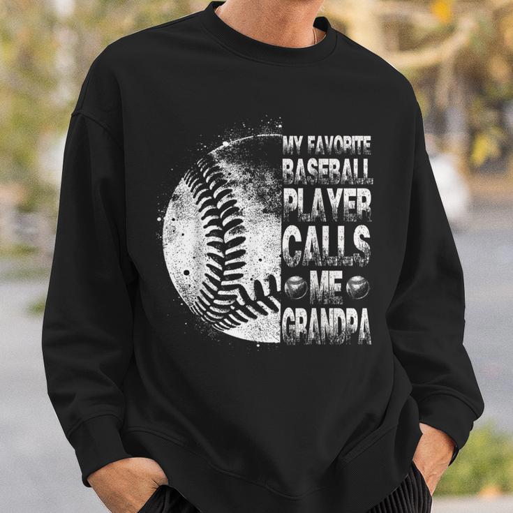 Baseball- Mein Lieblingsspieler Nennt Mich Opa Papa Sweatshirt Geschenke für Ihn