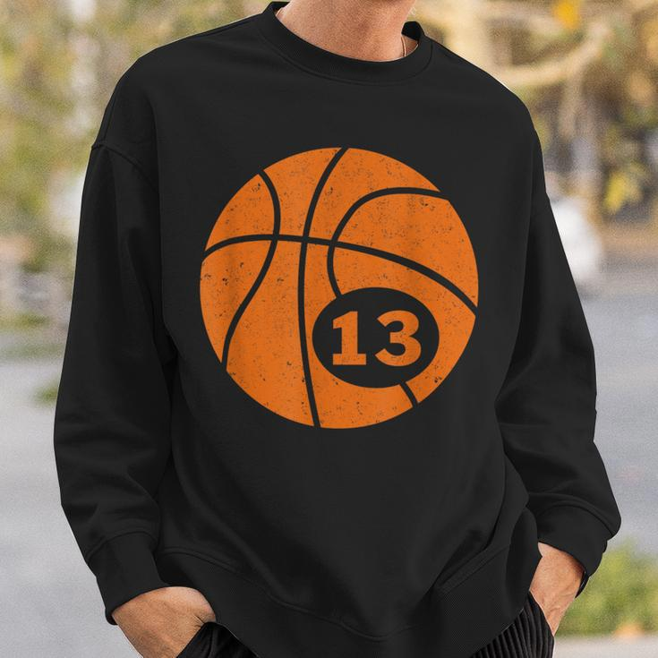 Basketball Player Jersey Number 13 Thirn Graphic Sweatshirt Gifts for Him