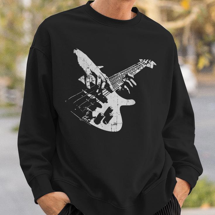 Bass Guitar Vintage For Bassist Sweatshirt Geschenke für Ihn