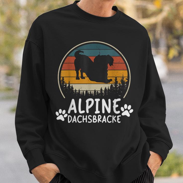 Basset Alpindackel Papa Wieneratertag Sweatshirt Geschenke für Ihn