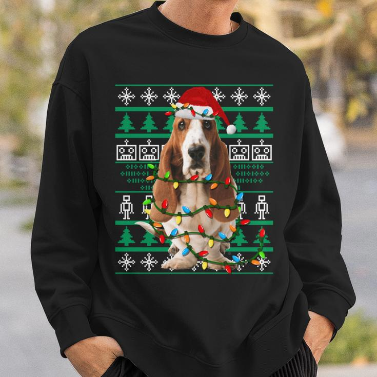Basset Hound Dog Christmas Ugly Christmas Sweater Sweatshirt Gifts for Him