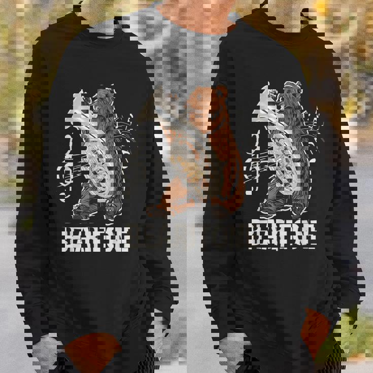 Bearitone Baritone Player Euphonium Lover Marching Band Sweatshirt Gifts for Him