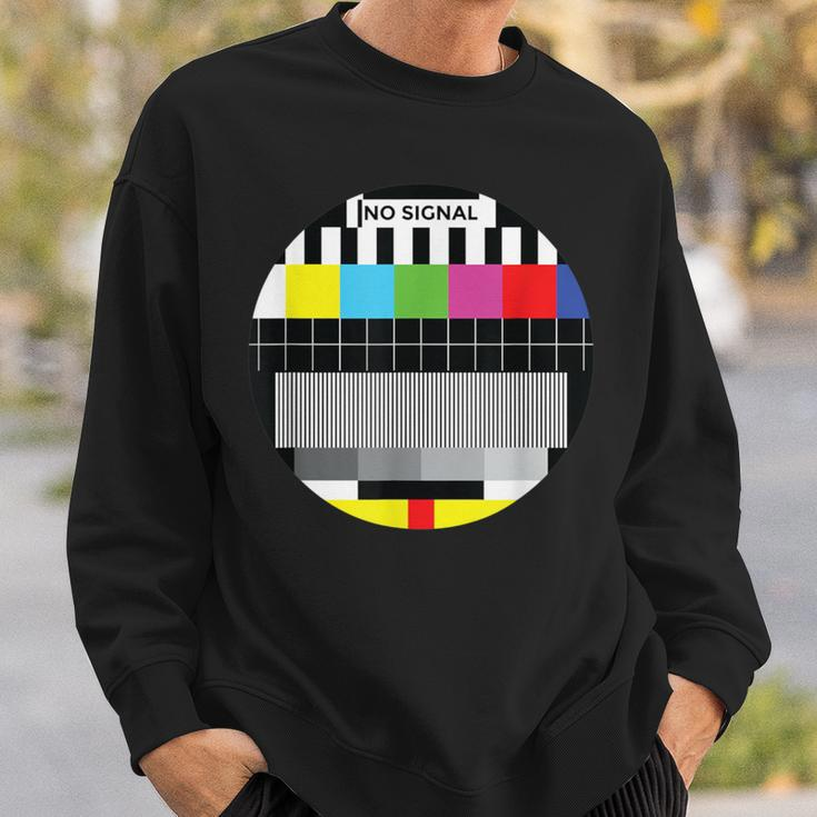 Beautiful No Signal Tv Colorful Test Pattern Classic Sweatshirt Gifts for Him