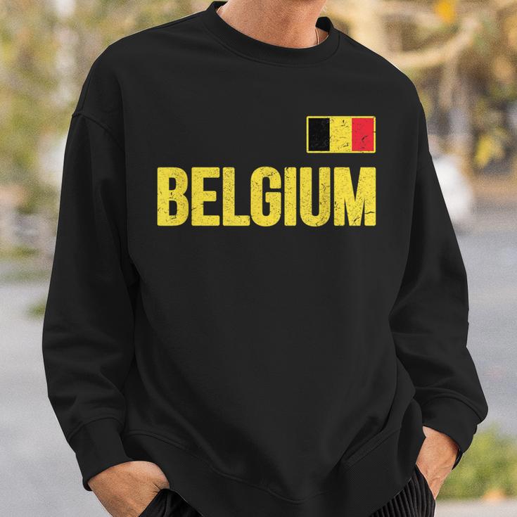 Belgium Belgian Flag Belgie Souvenir Love Sweatshirt Gifts for Him