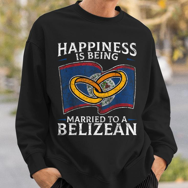 Belizean Marriage Belize Married Flag Wedded Culture Sweatshirt Gifts for Him