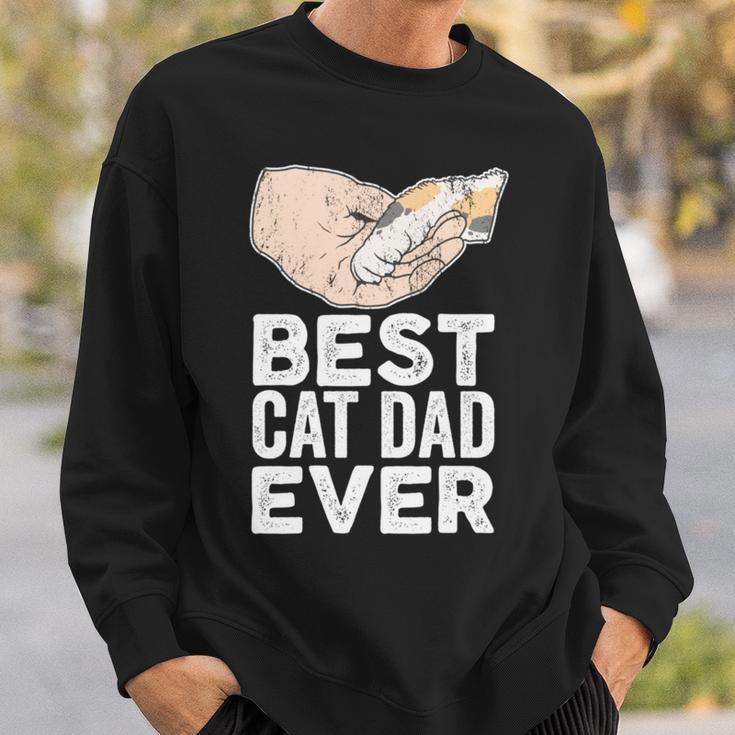 Best Cat Dad Ever Kätzchen Papa Geschenk Sweatshirt Geschenke für Ihn