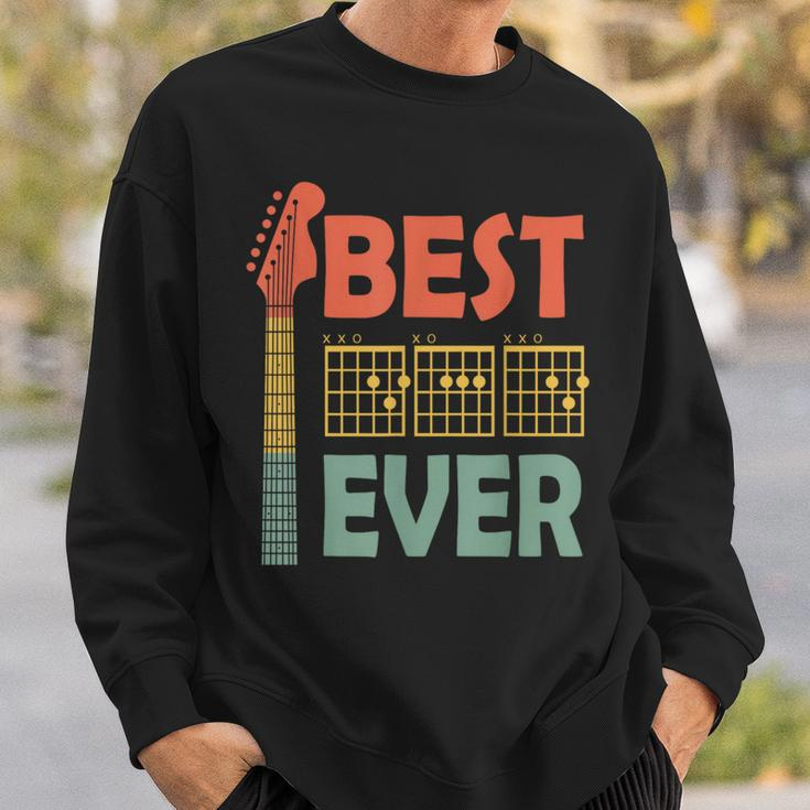 Best D A D Ever Guitarist Dad Guitar Daddy Father Husband Sweatshirt Gifts for Him
