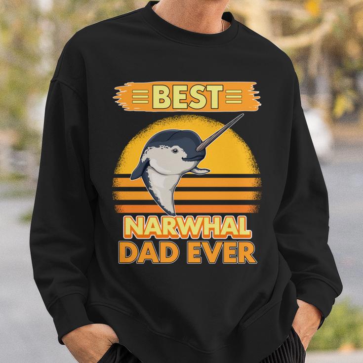 Best Narwhal Dad Ever Narwal Papaatertag Narwale Sweatshirt Geschenke für Ihn