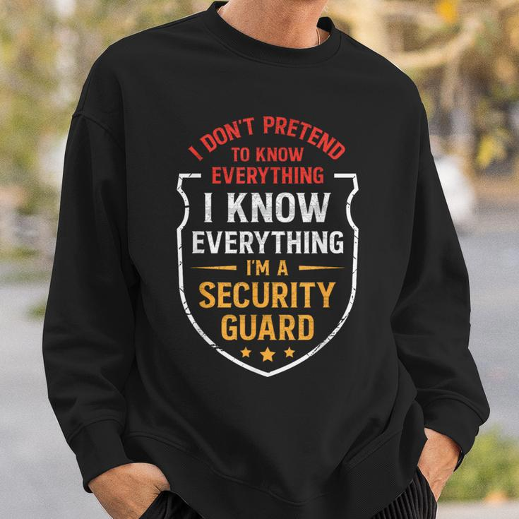 Best Security Guard Dad Watchman Dad Security Guard Father Sweatshirt Gifts for Him