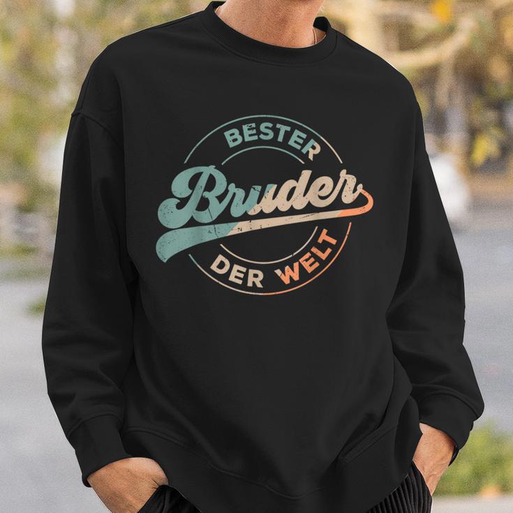 Bester Bruder Der Welt Retro Father's Day Brotherintage S Sweatshirt Geschenke für Ihn