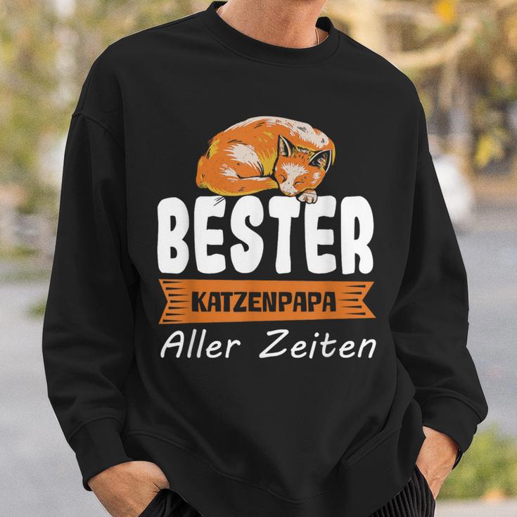 Bester Katzenpapa Aller Zeit Sweatshirt Geschenke für Ihn