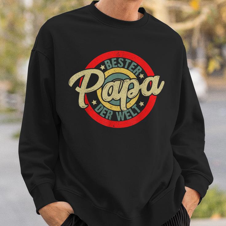 Bester Papa Der Welt Retro Father's Day Stepdad Sweatshirt Geschenke für Ihn