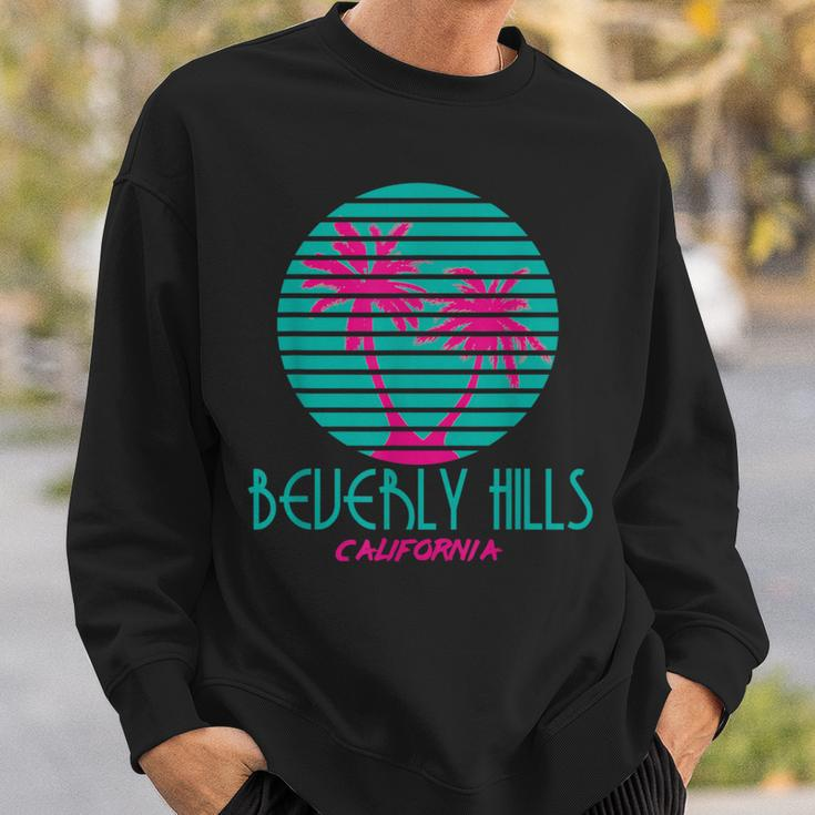 Beverly Hills CaliforniaVintage Palm Trees Souvenir Sweatshirt Gifts for Him