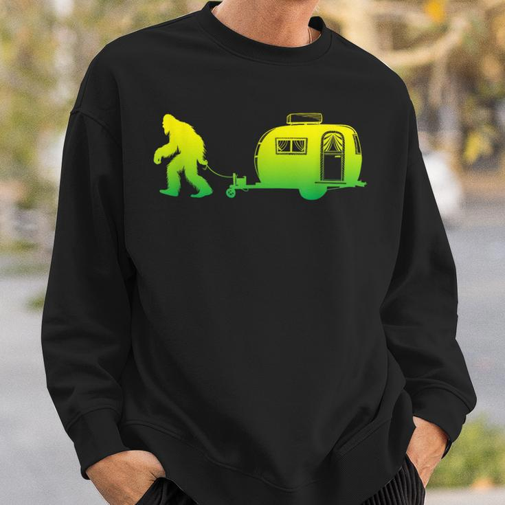 Bigfoot Rv Motorhome Camping Sasquatch Campervan Graphic Sweatshirt Gifts for Him