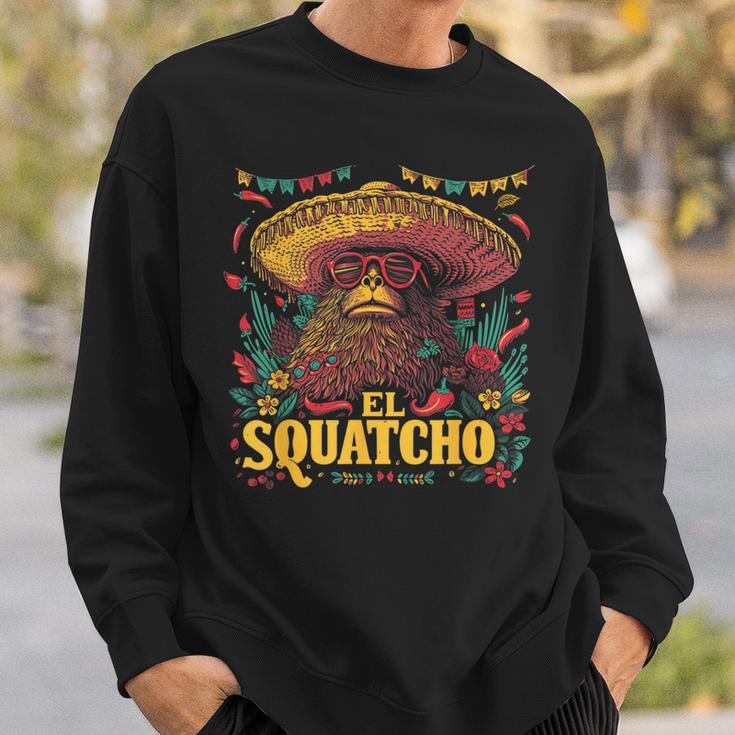 Bigfoot Sasquatch Cinco De Mayo Mexican Sombrero Fiesta Sweatshirt Gifts for Him