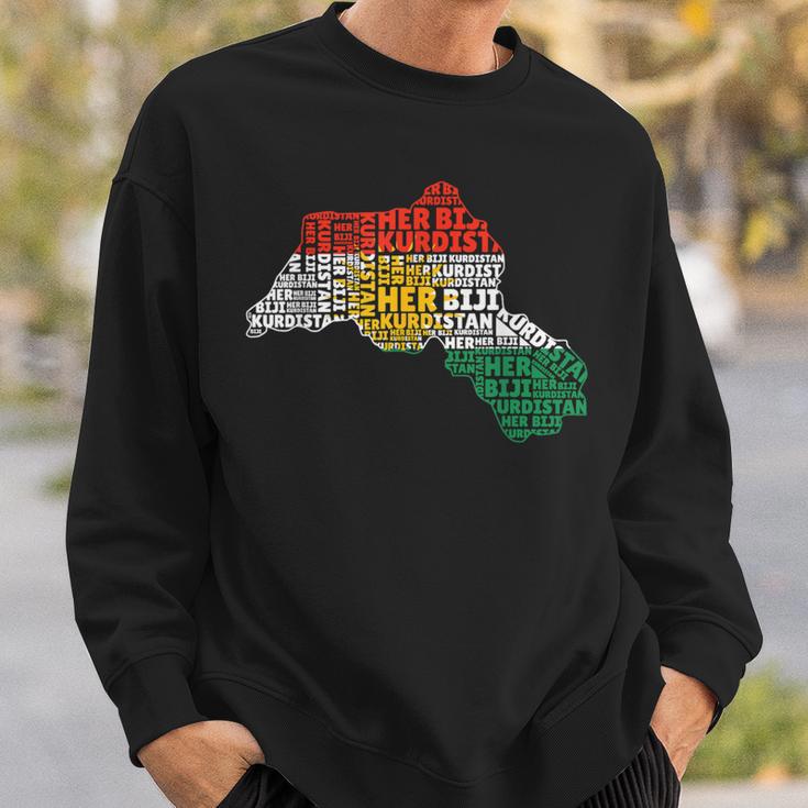 Her Biji Kurdistan Flag Kurde Country Sweatshirt Geschenke für Ihn