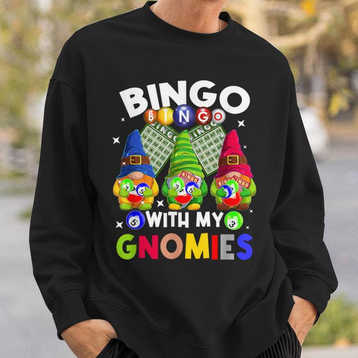 Bingo With My Gnomies Gambling Bingo Player Gnome Buddies Sweatshirt Gifts for Him
