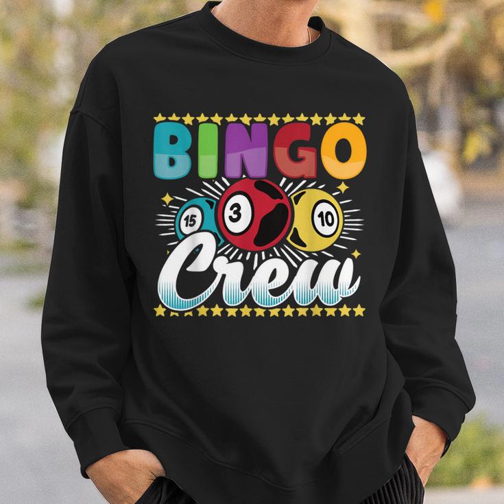 Bingo Player Gambling Bingo Crew Sweatshirt Gifts for Him