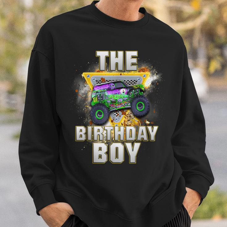 The Birthday Boy Monster Truck Family Matching Sweatshirt Gifts for Him