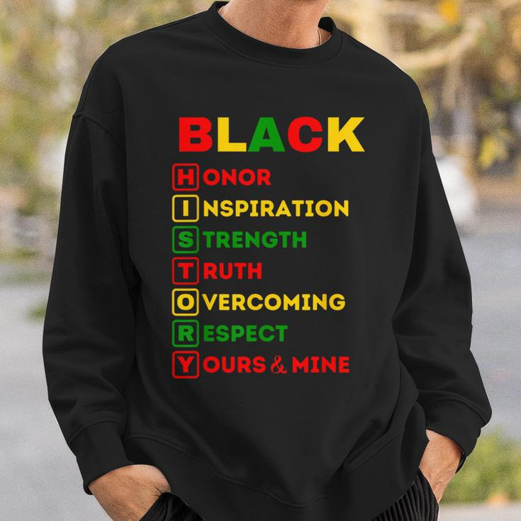 Black History Definition Cool Black History Month Sweatshirt Gifts for Him