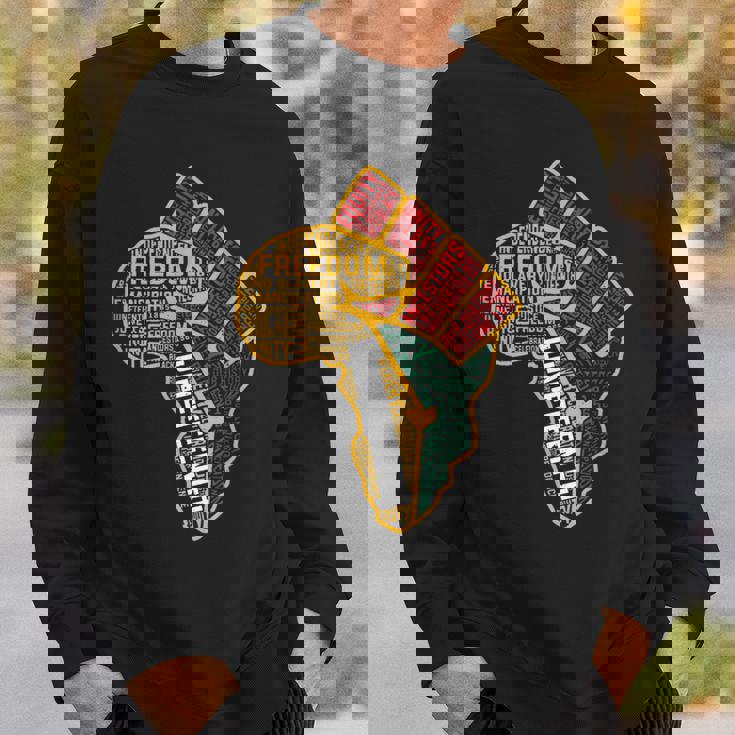 Black History Junenth Black Freedom 1865 African American Sweatshirt Gifts for Him
