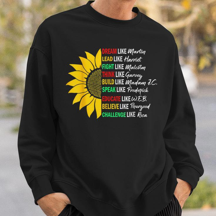 Black History Pride Black Afro African Martin Sweatshirt Gifts for Him