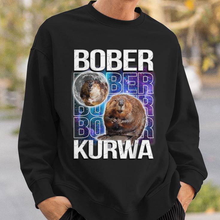 Bober Kurwa Flannelette Meme Galaxy Universe Sweatshirt Geschenke für Ihn